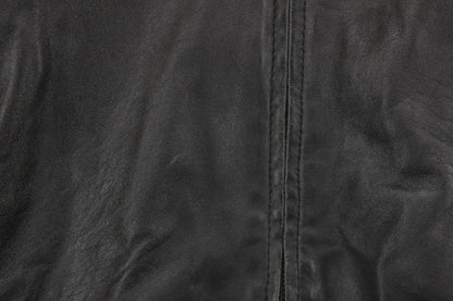 Mens Leather Jacket Full Zip Lined