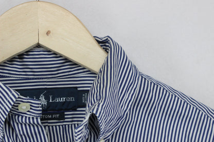 Mens Striped Shirt Custom Fit Long Sleeve