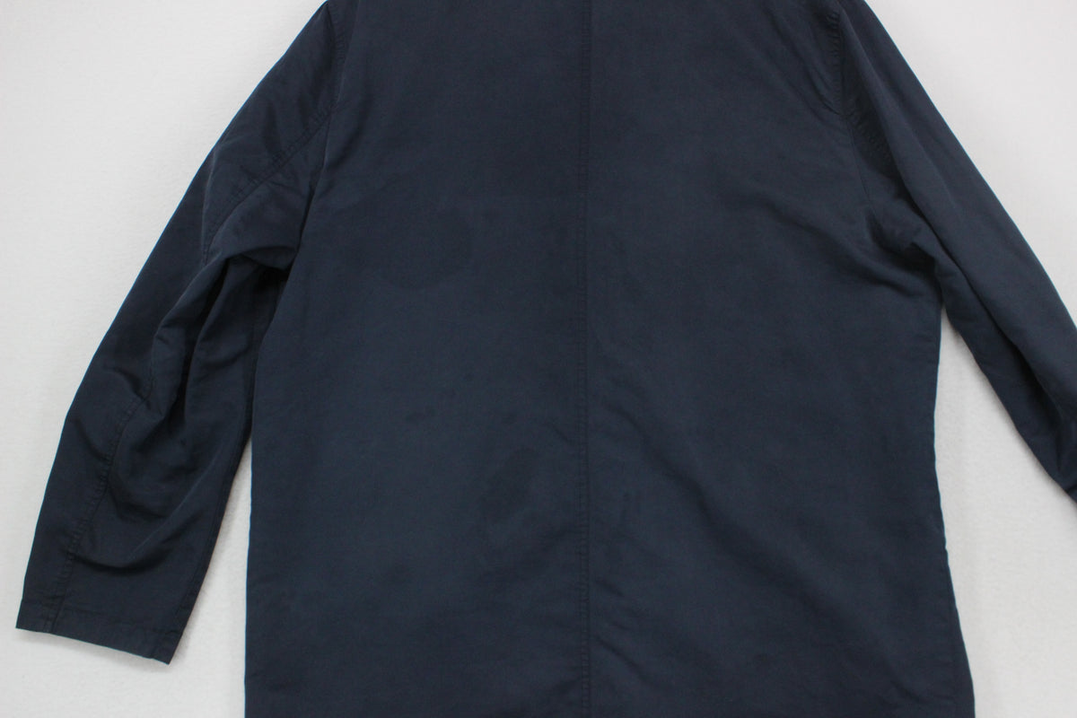 Mens Overcoat Button Up Reversible