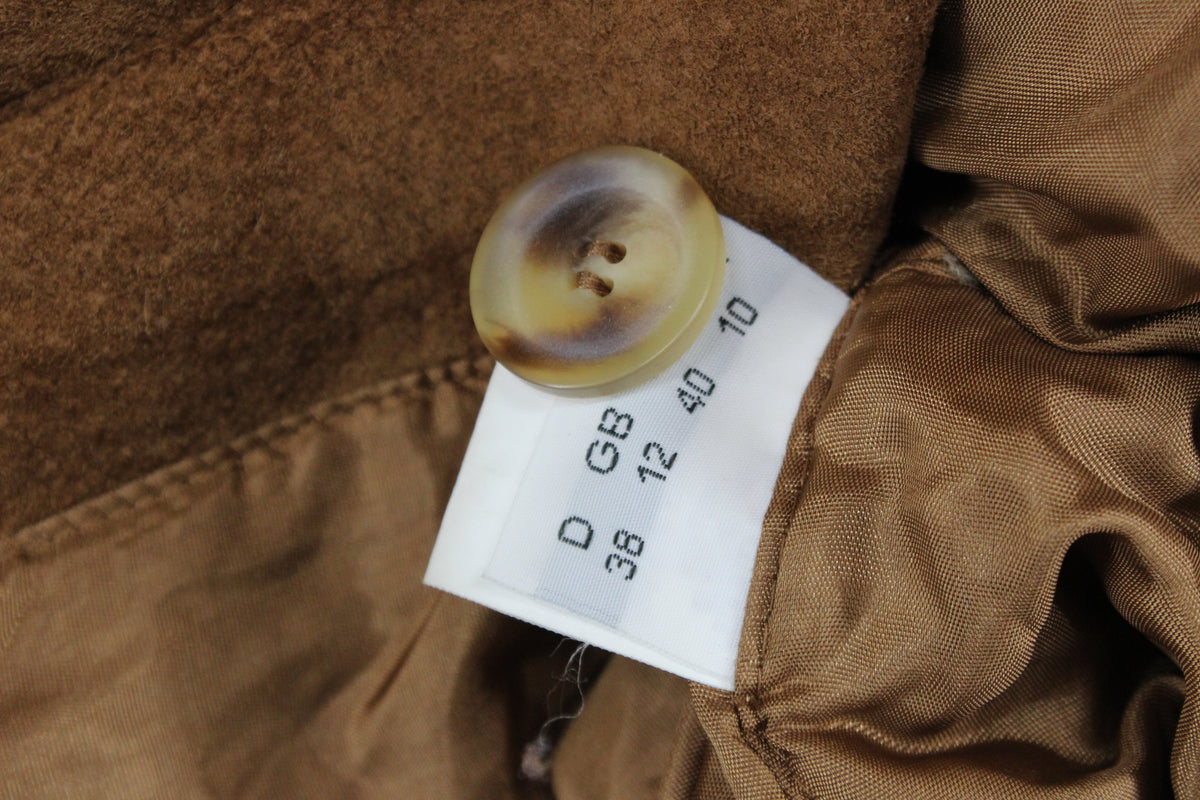 Womens Leather Jacket Oversized Fit Button