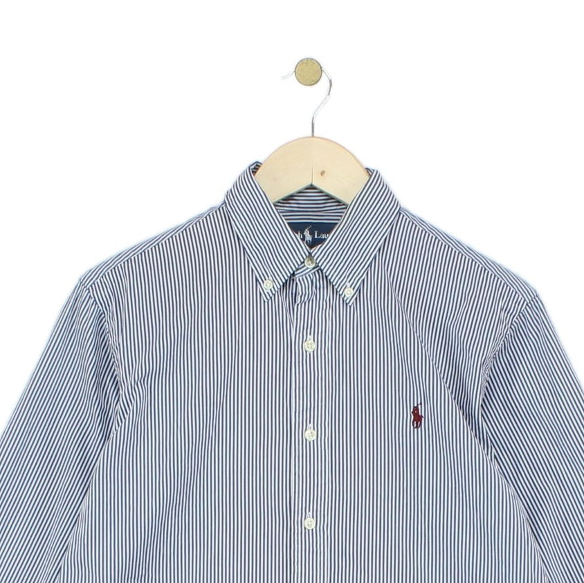 Mens Striped Shirt Custom Fit Long Sleeve