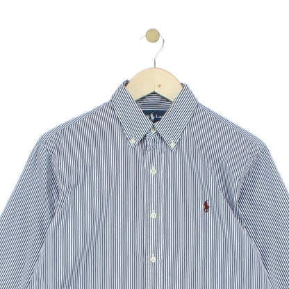 Mens Striped Shirt Custom Fit Long Sleeve