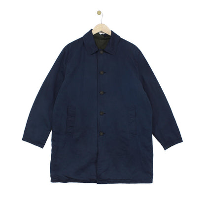 Mens Overcoat Button Up Reversible