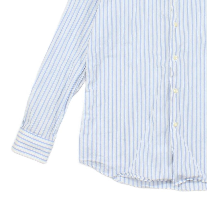 Mens Striped Shirt Made In Italy Classic Formal