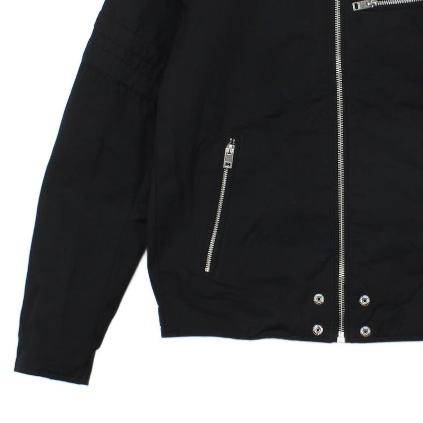 Mens Biker Jacket Lightweight Full Zip