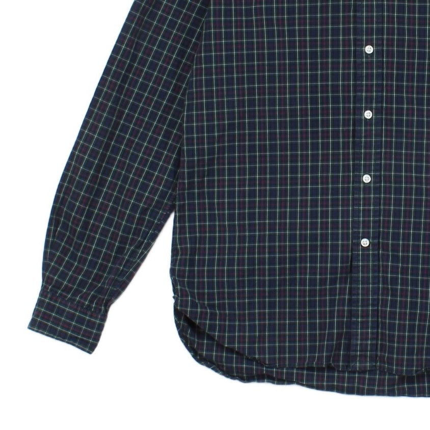 Mens Plaid Shirt Long Sleeve Button Up