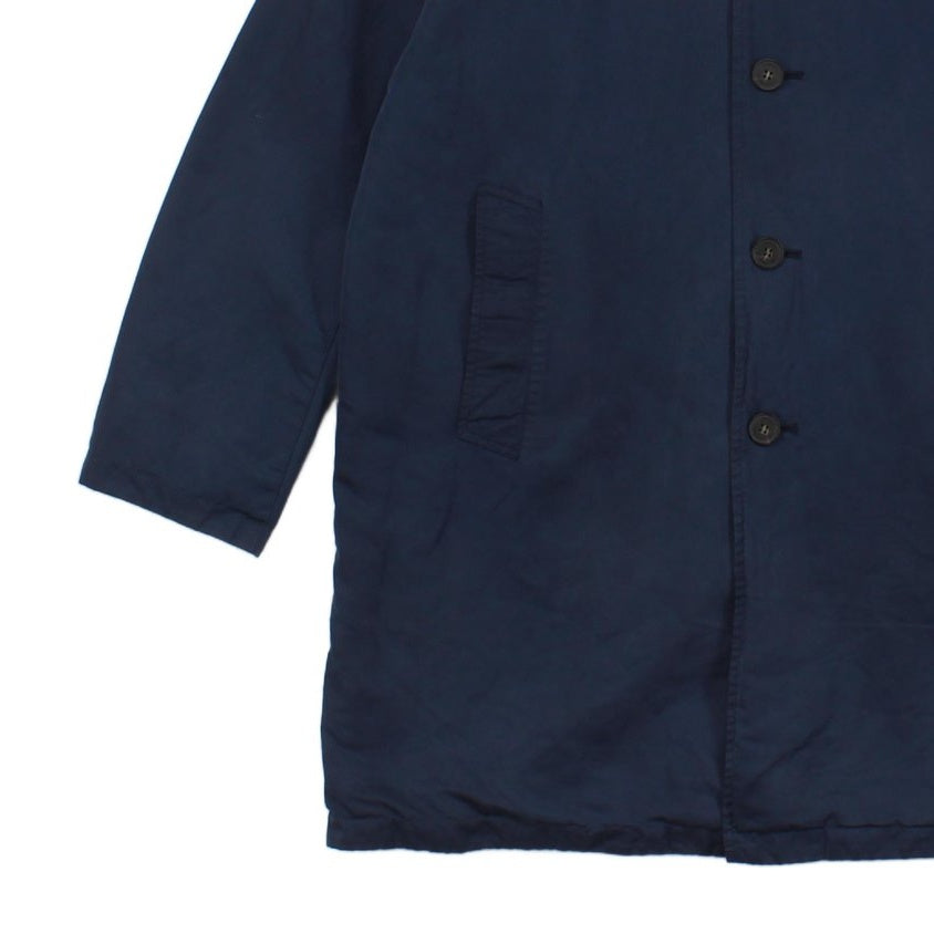 Mens Overcoat Button Up Reversible