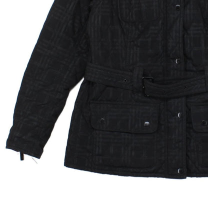 Womens Quilted Jacket Belted Outdoor