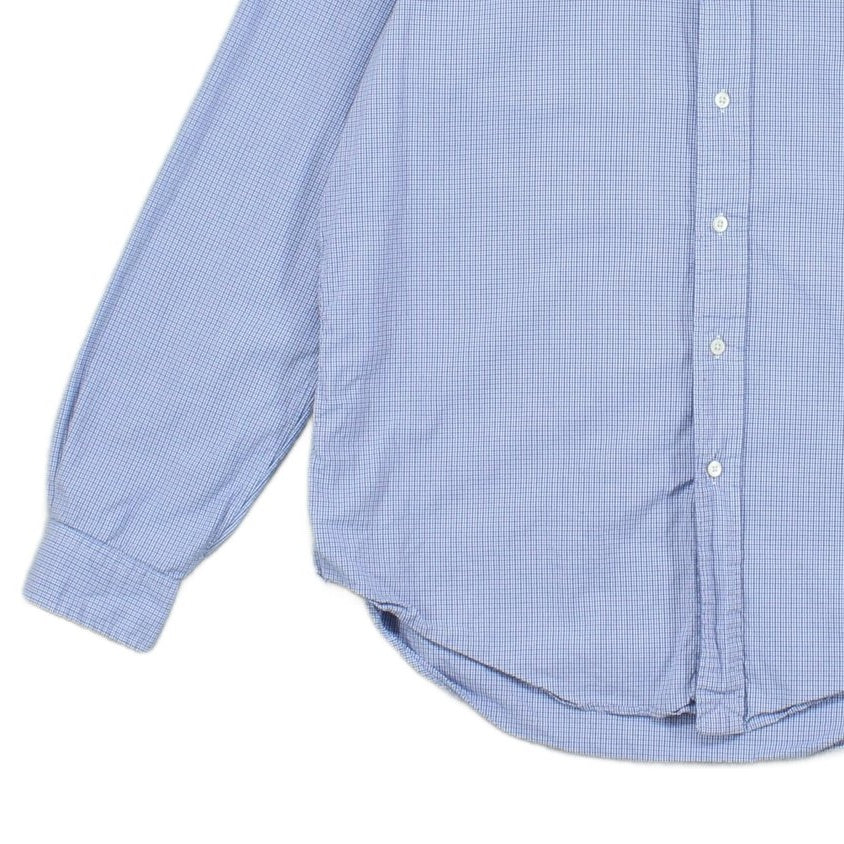 Mens Check Shirt Custom Fit Button Down