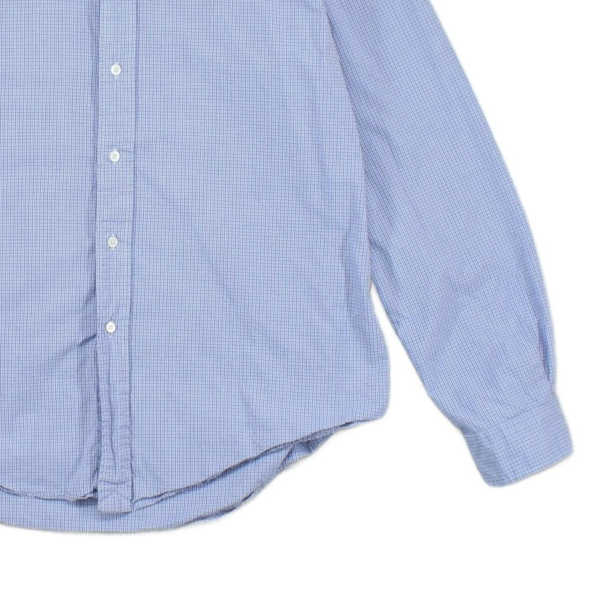 Mens Check Shirt Custom Fit Button Down