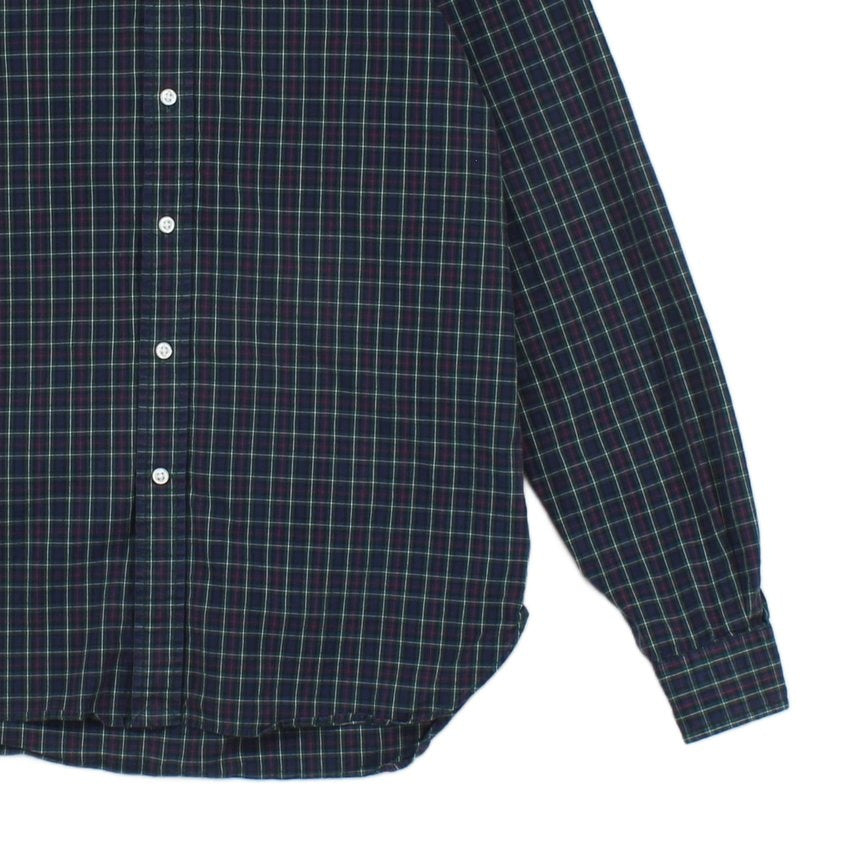 Mens Plaid Shirt Long Sleeve Button Up