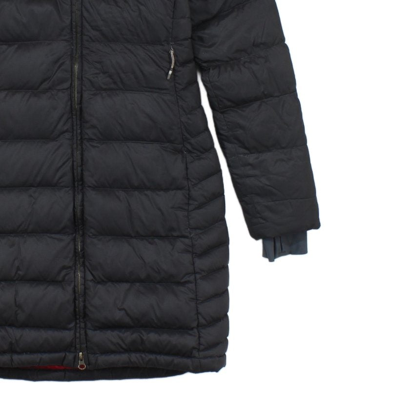 Womens Quilted Coat Down Full Zip Long