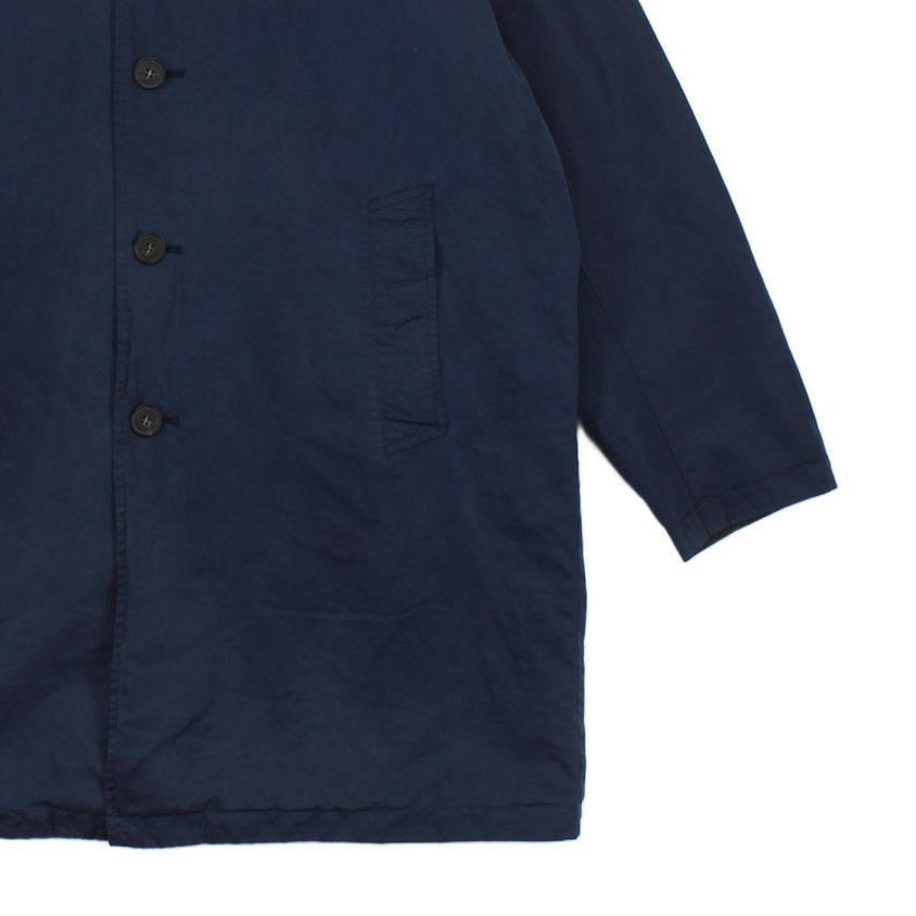 Mens Overcoat Button Up Reversible