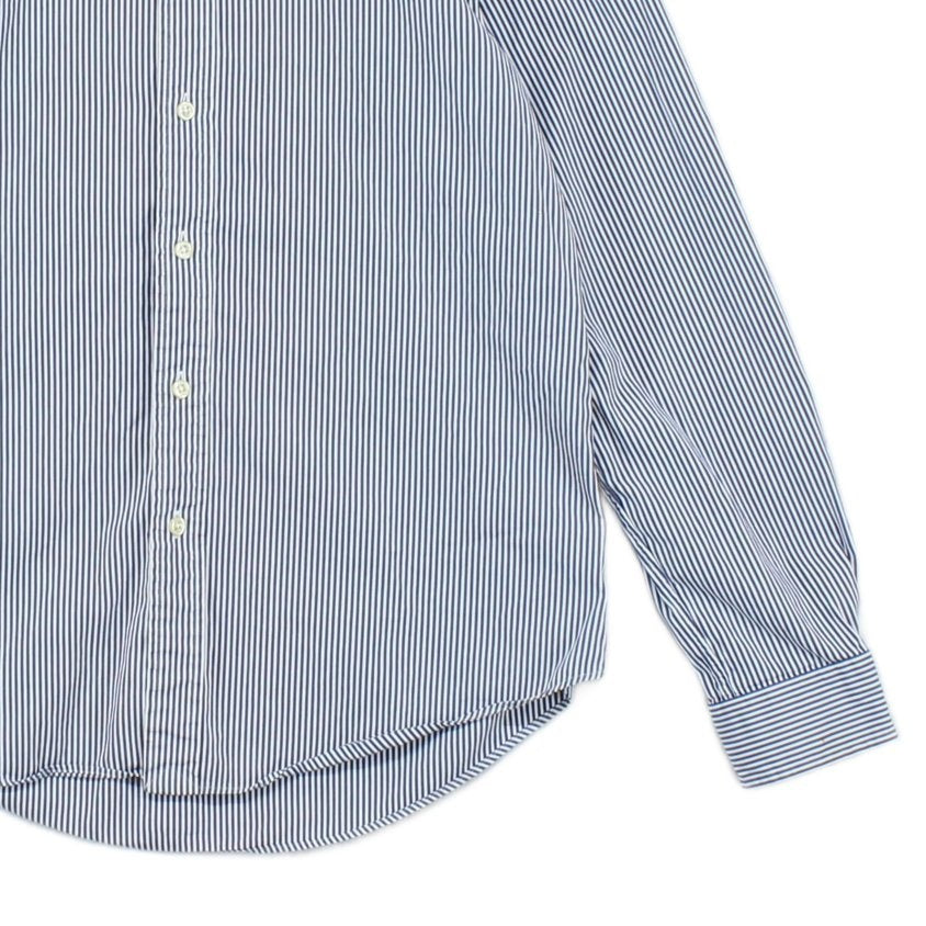 Mens Striped Shirt Custom Fit Long Sleeve