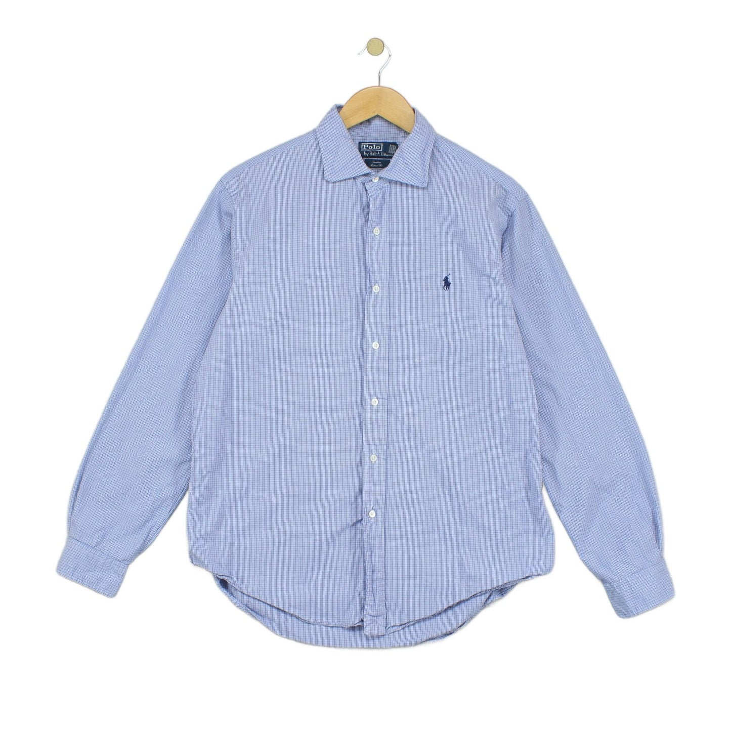 Mens Check Shirt Custom Fit Button Down