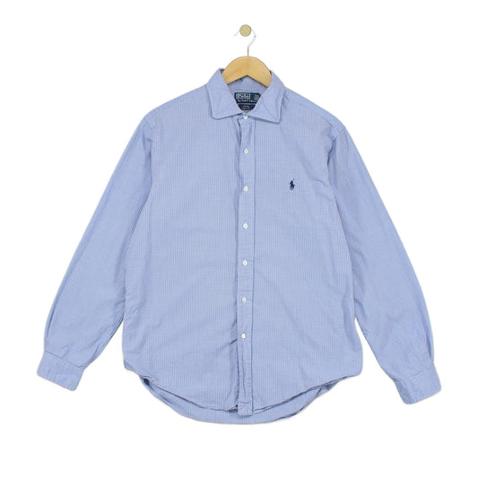Mens Check Shirt Custom Fit Button Down