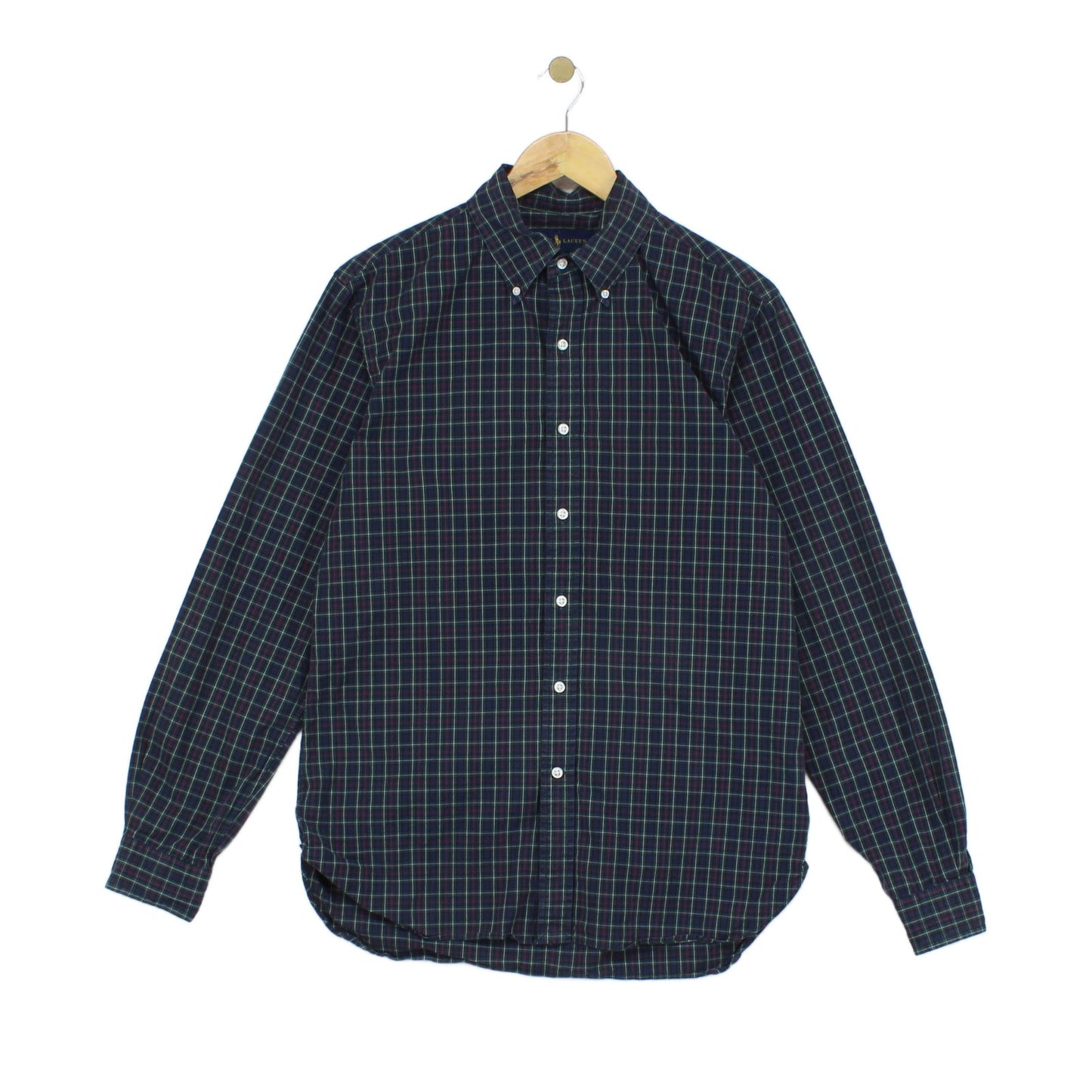 Mens Plaid Shirt Long Sleeve Button Up