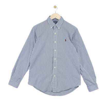 Mens Striped Shirt Custom Fit Long Sleeve