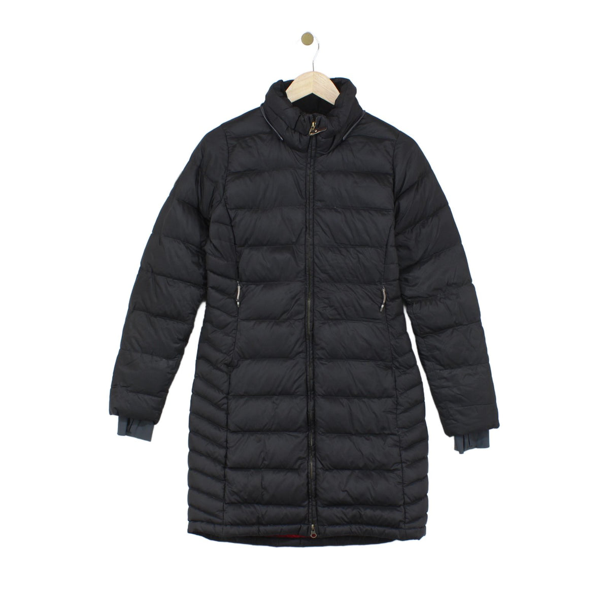 Womens Quilted Coat Down Full Zip Long