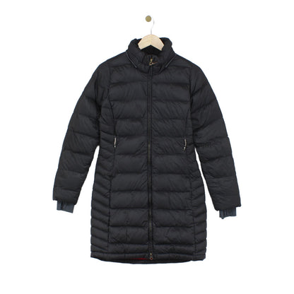Womens Quilted Coat Down Full Zip Long