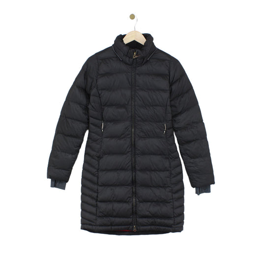Womens Quilted Coat Down Full Zip Long