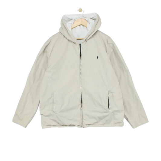 Mens Reversible Jacket Hooded Full Zip