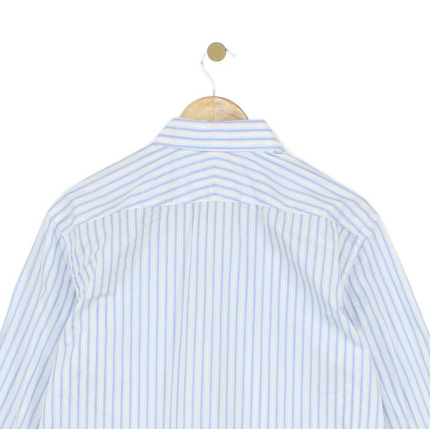 Mens Striped Shirt Made In Italy Classic Formal