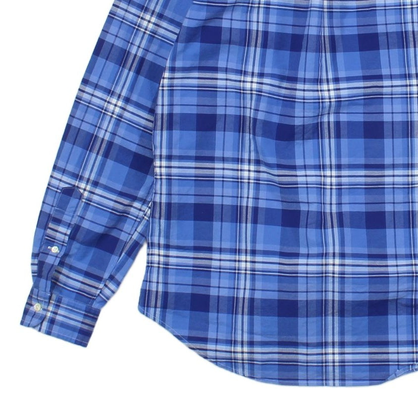 Mens Plaid Shirt Stretch Slim Fit Long Sleeve