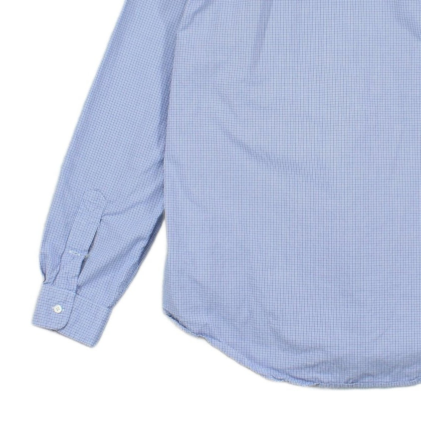 Mens Check Shirt Custom Fit Button Down