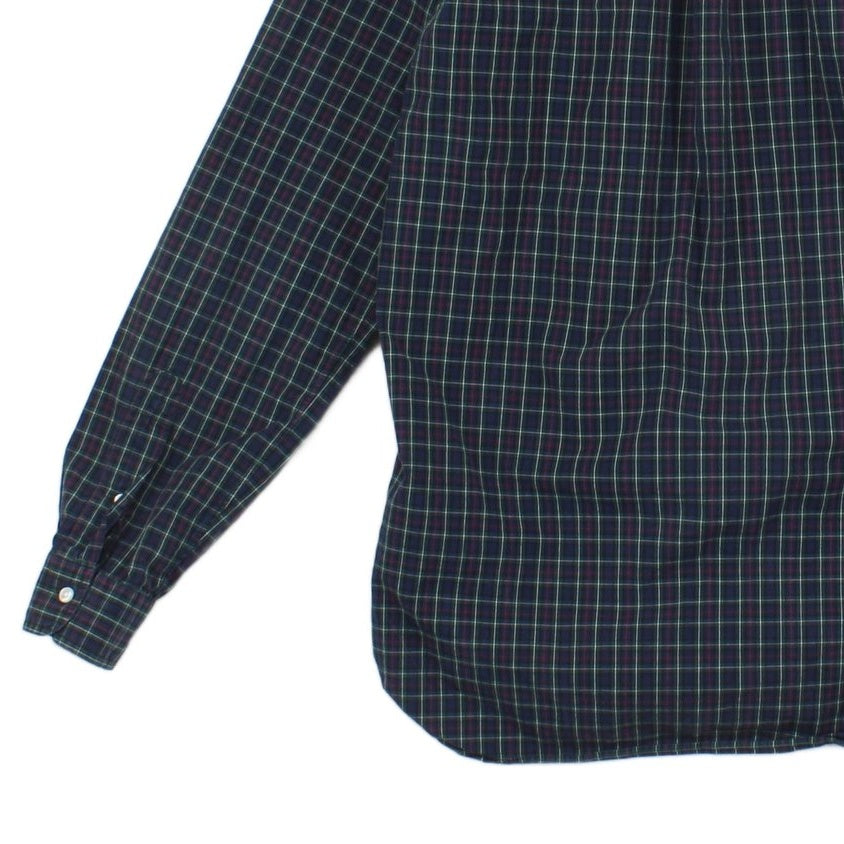 Mens Plaid Shirt Long Sleeve Button Up