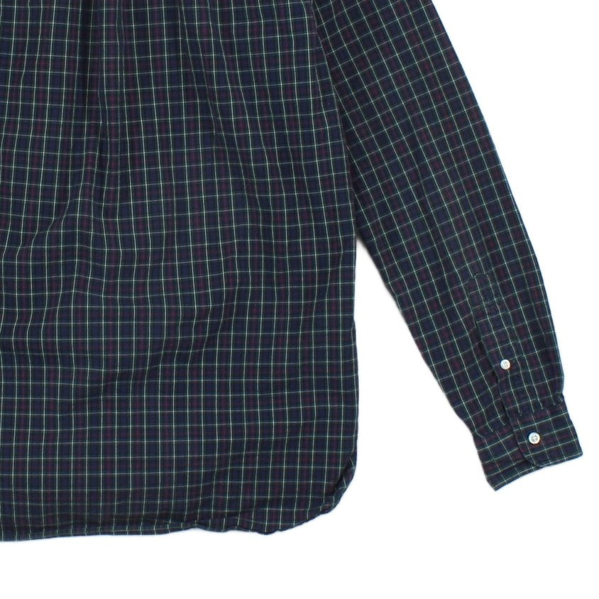 Mens Plaid Shirt Long Sleeve Button Up