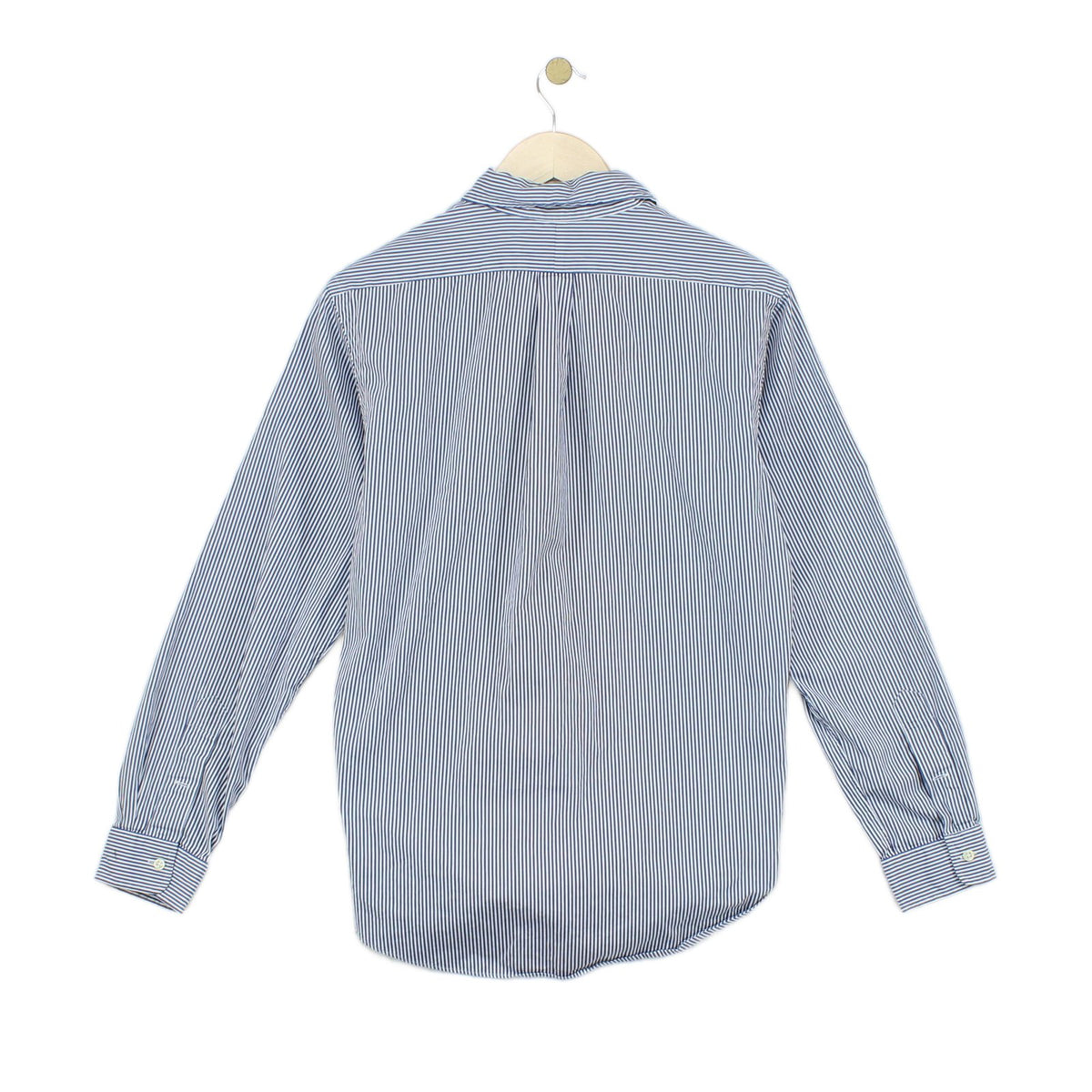 Mens Striped Shirt Custom Fit Long Sleeve