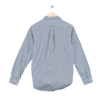 Mens Striped Shirt Custom Fit Long Sleeve