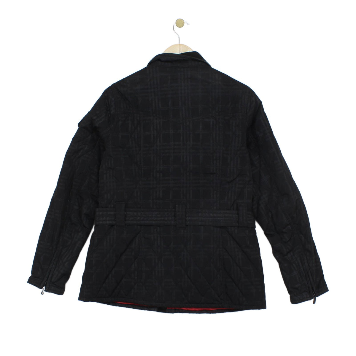 Womens Quilted Jacket Belted Outdoor