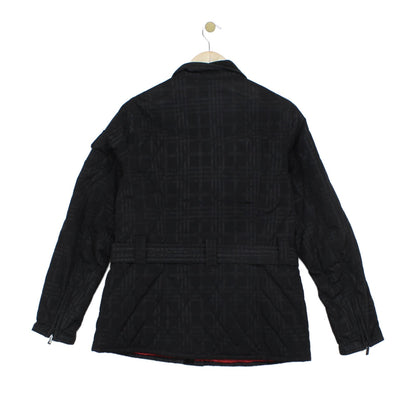 Womens Quilted Jacket Belted Outdoor