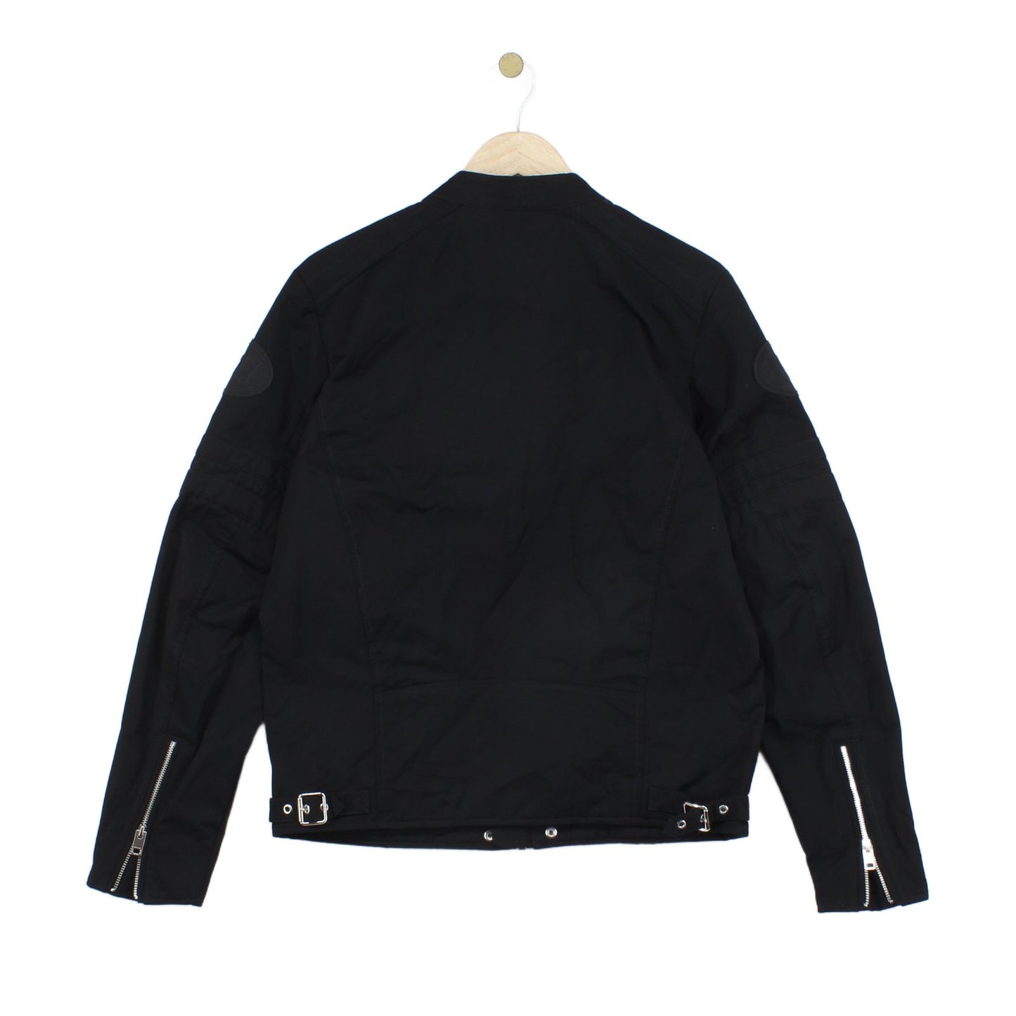 Mens Biker Jacket Lightweight Full Zip