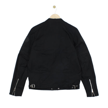 Mens Biker Jacket Lightweight Full Zip