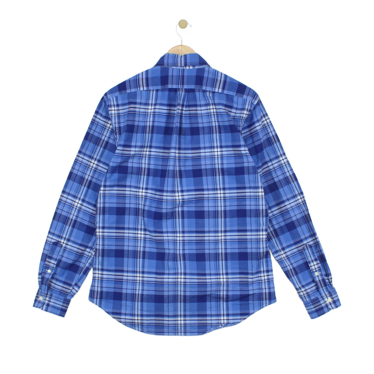Mens Plaid Shirt Stretch Slim Fit Long Sleeve