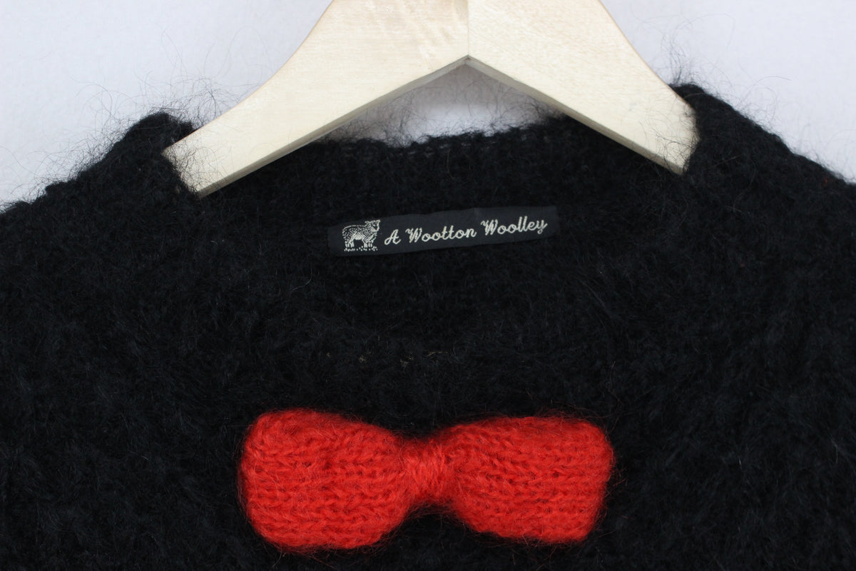 Womens Jumper Bowtie Alpaca Wool