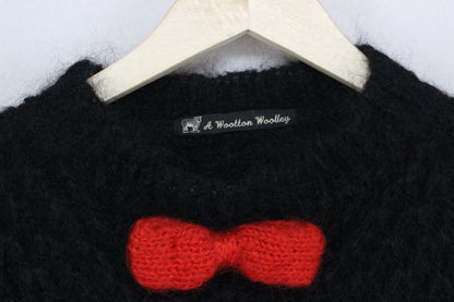 Womens Jumper Bowtie Alpaca Wool