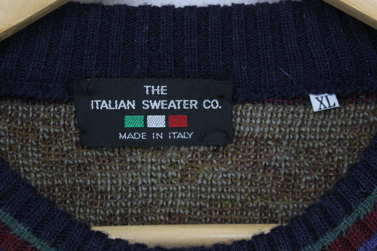Mens Abstract Jumper Made In Italy