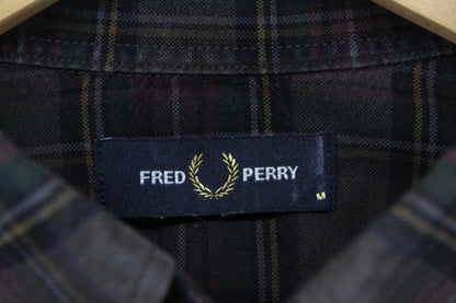 Mens Check Shirt Long Sleeve Button Up