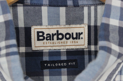 Mens Plaid Shirt Tailored Fit Long Sleeve