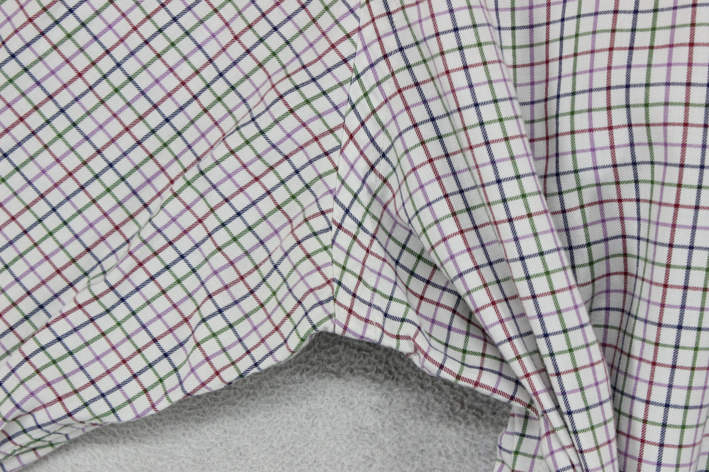 Mens Check Shirt Button Down Classic