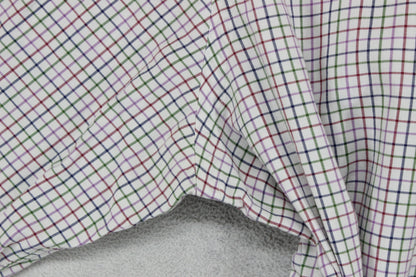 Mens Check Shirt Button Down Classic