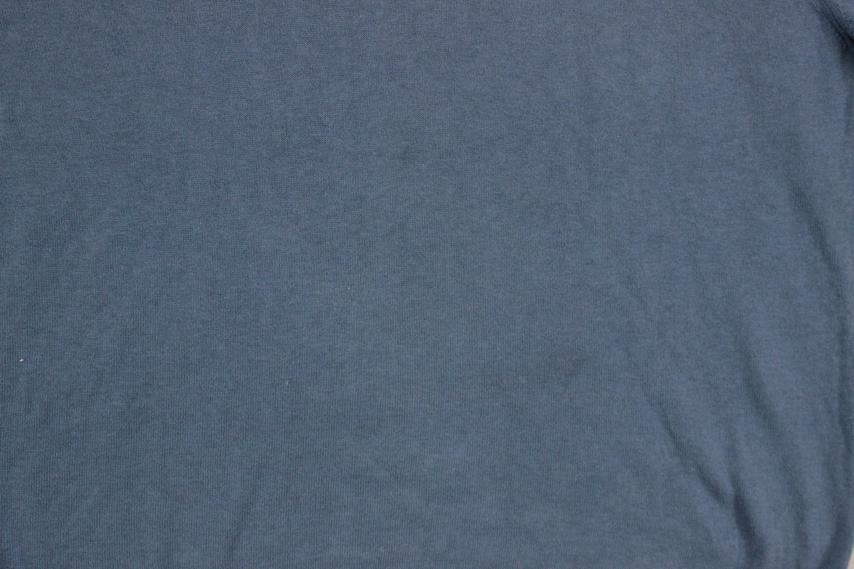 Mens Jumper Crew Neck Ribbed Knit Cotton