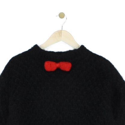 Womens Jumper Bowtie Alpaca Wool