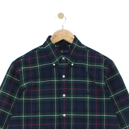 Mens Plaid Shirt Classic Fit Long Sleeve