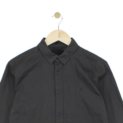 Mens Shirt Button Up Long Sleeve Modern