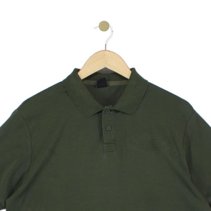 Mens Aston Martin Polo Shirt Short Sleeve Classic
